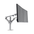 Wholesale Foldable Height Adjustable Aluminum Alloy ABS Desk Sway Dual Monitor Mount Arm